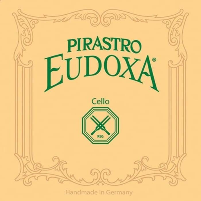Genuine Eudoxa Cello D Strings 4/4 Size Gut/Silver Aluminum