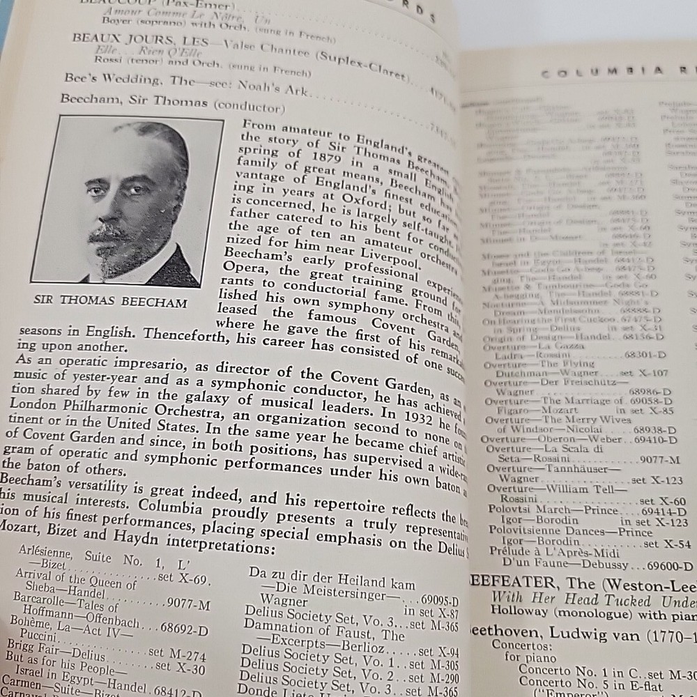 1939 Columbia Records Complete Catalog