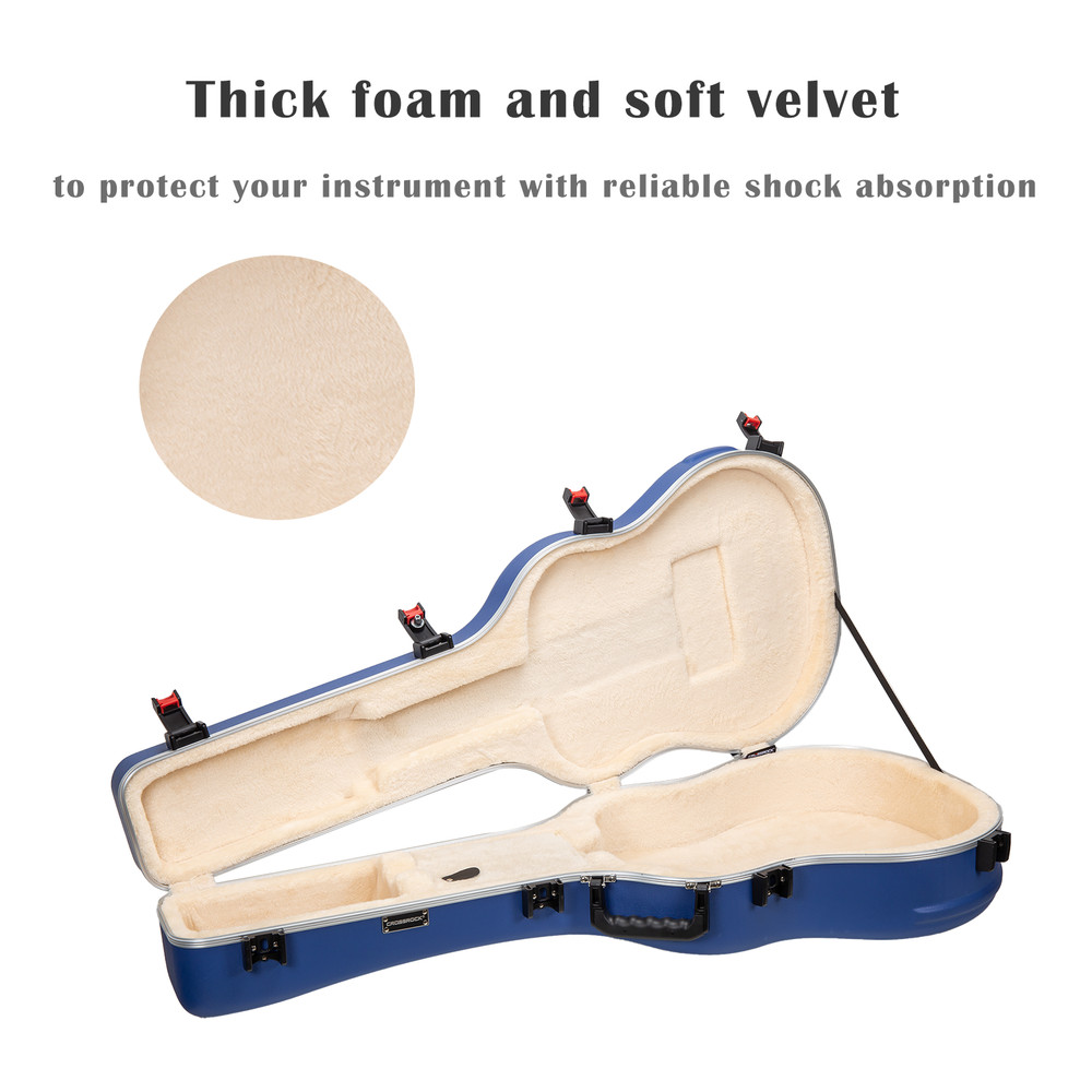 Crossrock Scratch-resistant Case for 12-String Acoustic Dreadnought Guitars