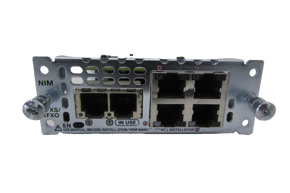 Cisco NIM-2FXS/4FXO Network Interface Module Analog voice network interface card