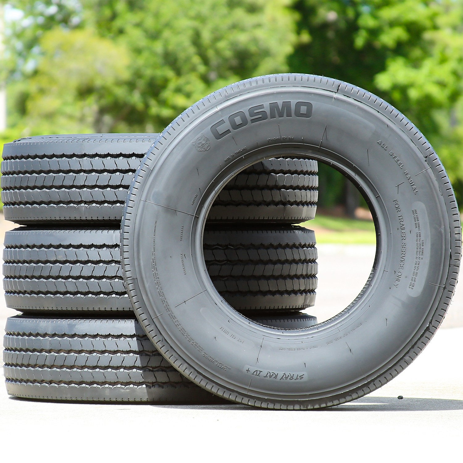 4 Tires Cosmo Stray Kat IV+ All Steel ST 235/80R16 Load G 14 Ply Trailer