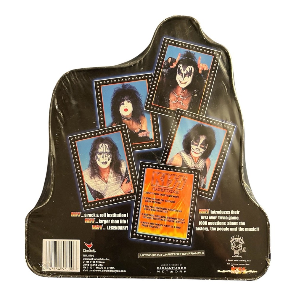 KISS Trivia Game Rock & Roll Kiss Catalog Ltd. Cardinal Ind 2003 Sealed Vintage