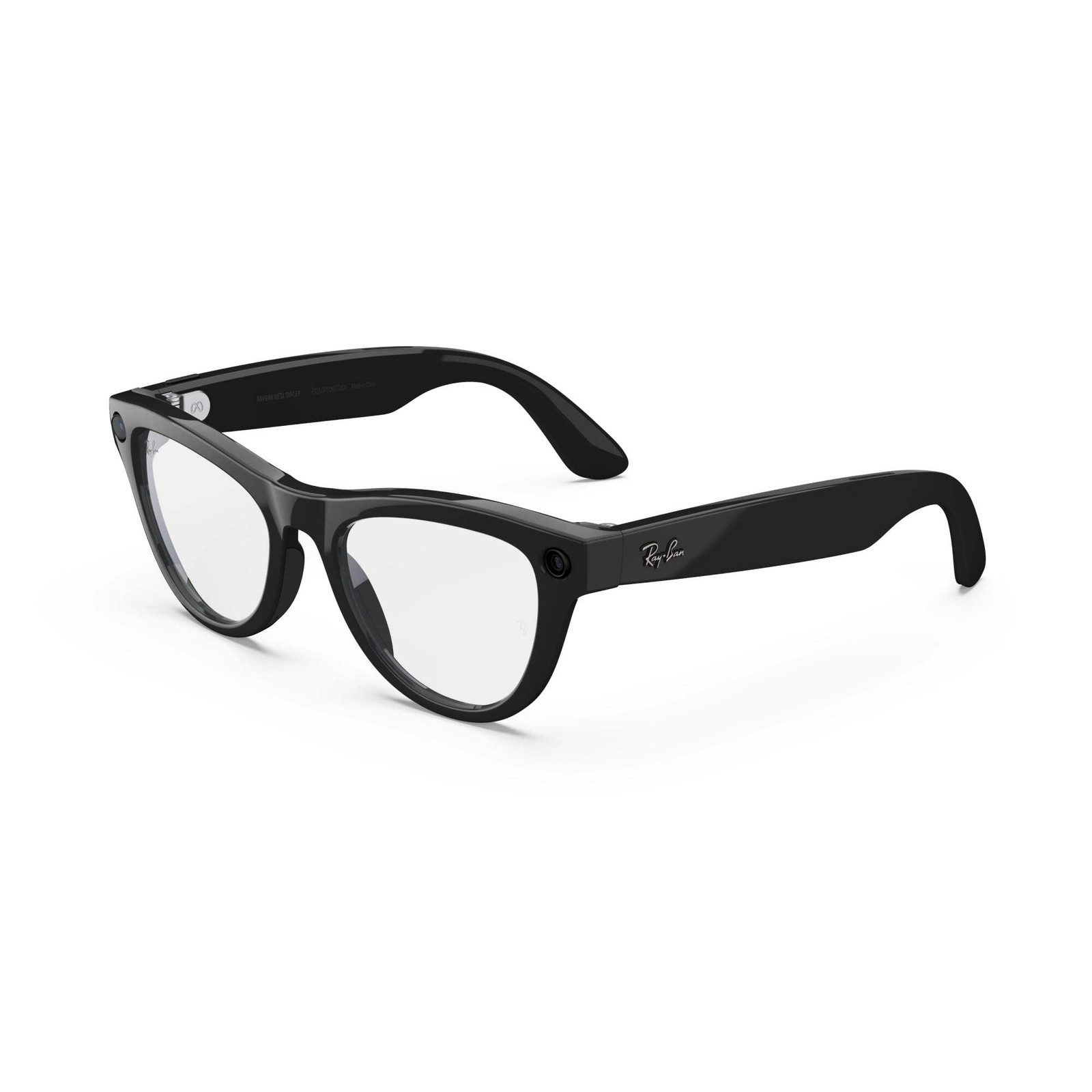 Refurbished Ray-Ban Meta Skyler (Gen 1), Shiny Black / Clear