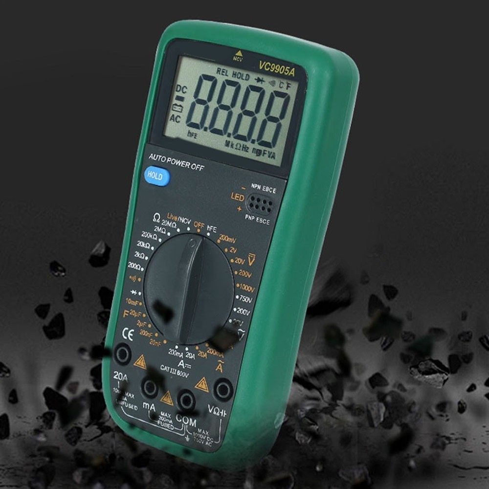 VC9905A LED Display Digital Multimeter for AC Frequency Response 40 400Hz