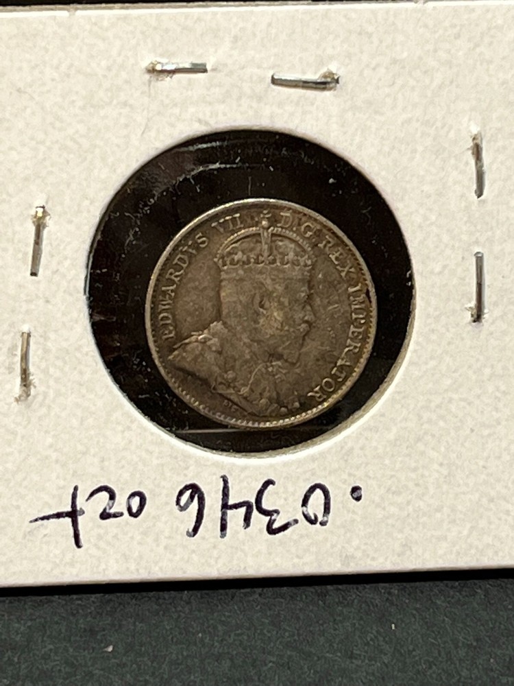 1903-H Canada 5 Cent .925 Sterling Silver