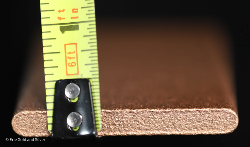 1/2 Pound lb Copper Rectangle Ingot Element Design