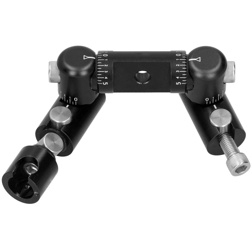 (Black)Double Side V Bar Archery Rod Stabilizer Adjustable Quick Disconnect ZK