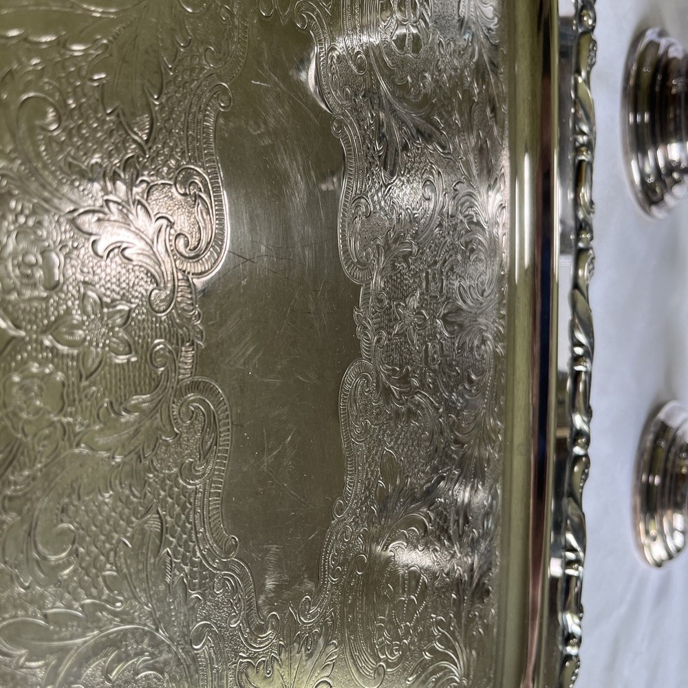 Oneida Silversmiths Sea Crest 5-Piece Tea & Coffee Service Silver-Plated Vintage