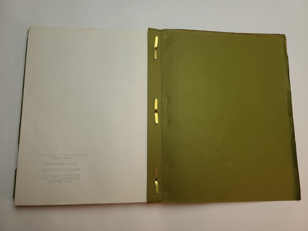 TRINITY / Leon Uris 1977 Unproduced Screenplay, Herb Jaffe Productions