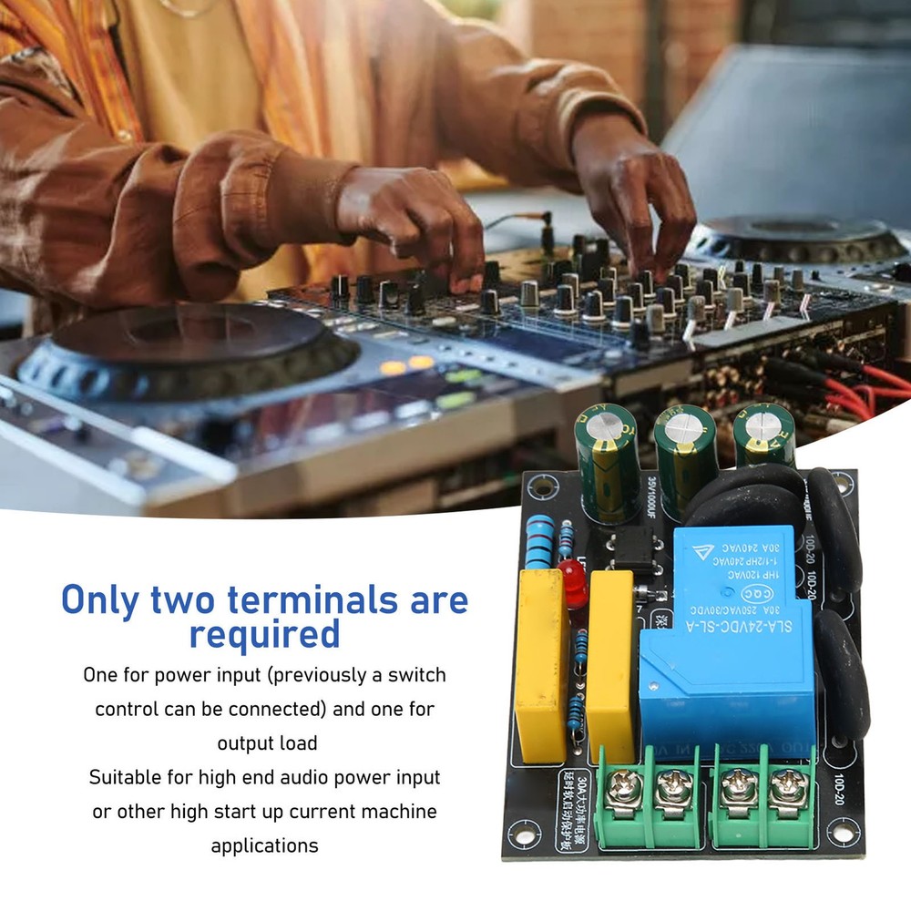 30A 6600W Soft Start Protection Module For Class A Amplifier Module AC 100V‑250V