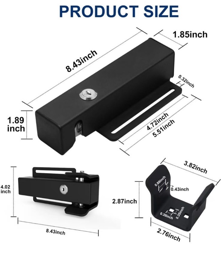 Universal Automatic Electric Gate Lock Gate Operator System Device Safe Secur...