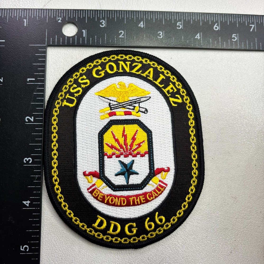 USS GONZALEZ DDG 66 Guided Missile Destroyer Ship Navy Patch 05Y7