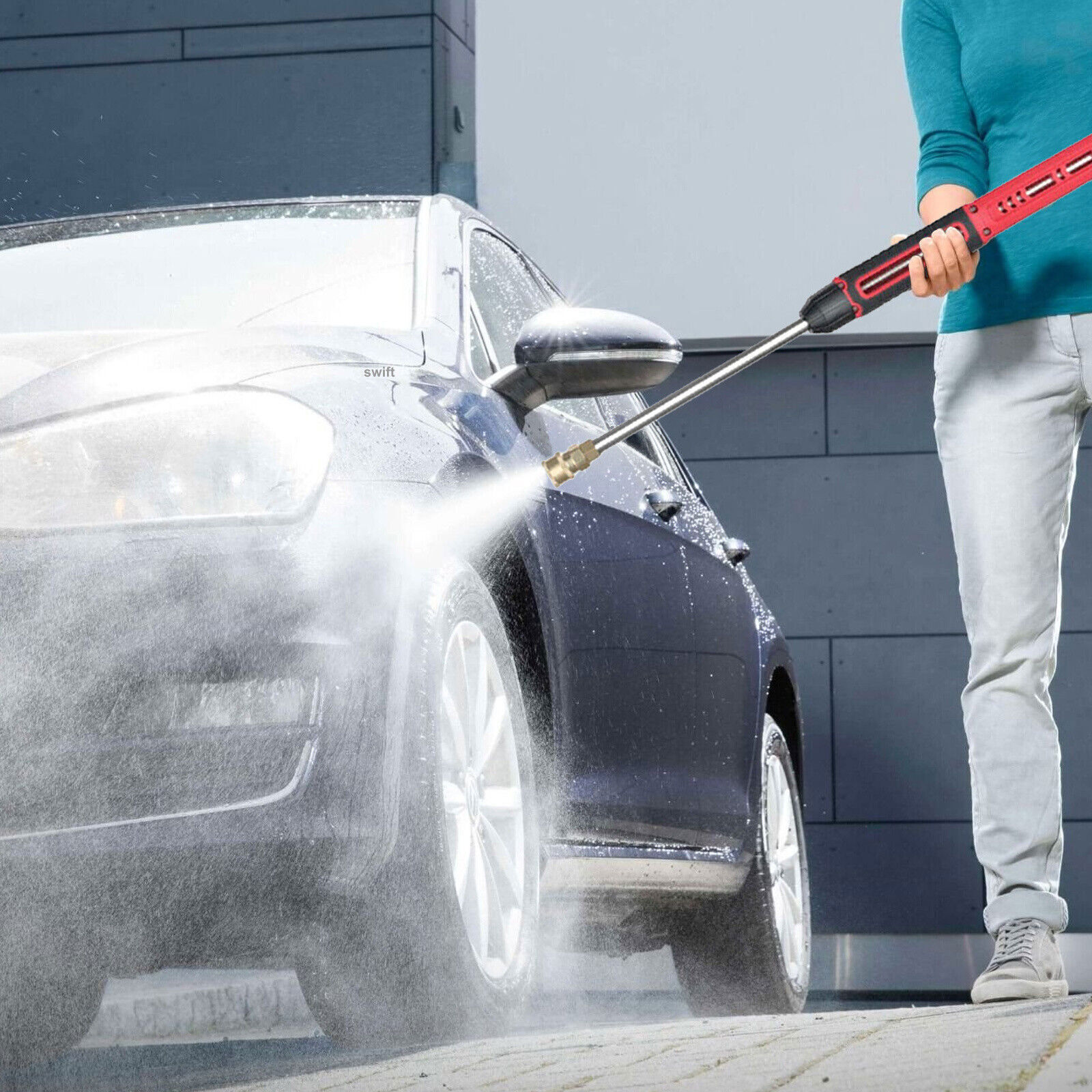 4000PSI High Pressure Car Power Washer Gun Spray Wand Lance Nozzle and Hose Kit