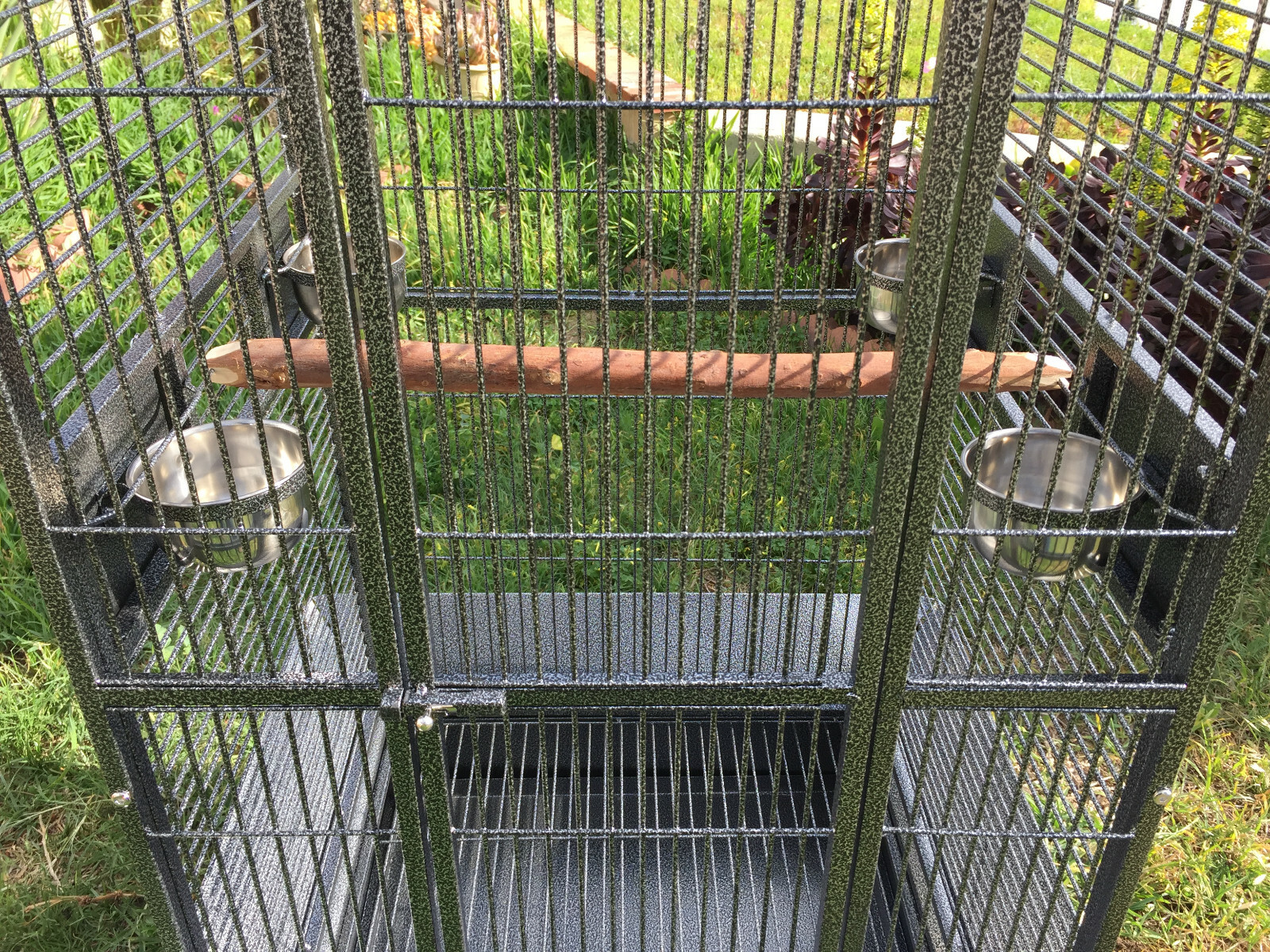 XX-LARGE Parrot Bird Cage For Macaw Cockatoo African Grey Amazon 32"x23"x66"H