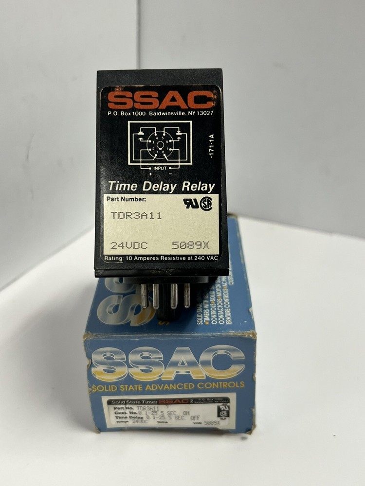 NEW SSAC TDR3A11 TIME DELAY RELAY