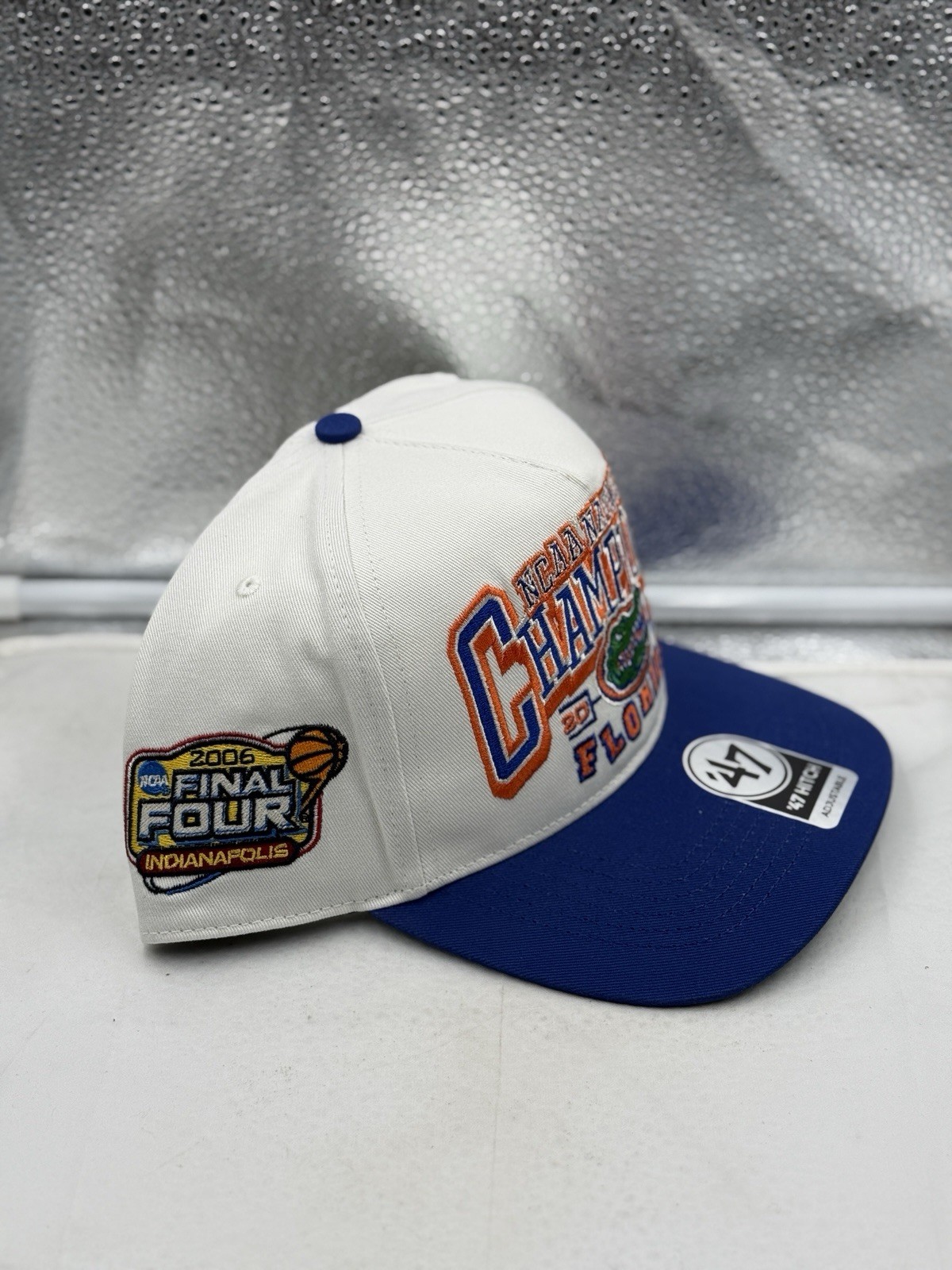Florida Gators NCAA '47 Brand Champs Off White TT Hitch Adjustable Snapback Hat