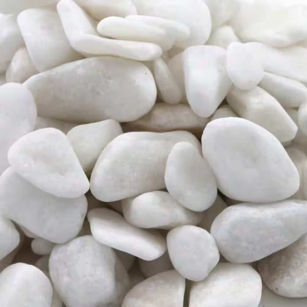 1 Cm 20 Lb. Mini Snow White Pebbles