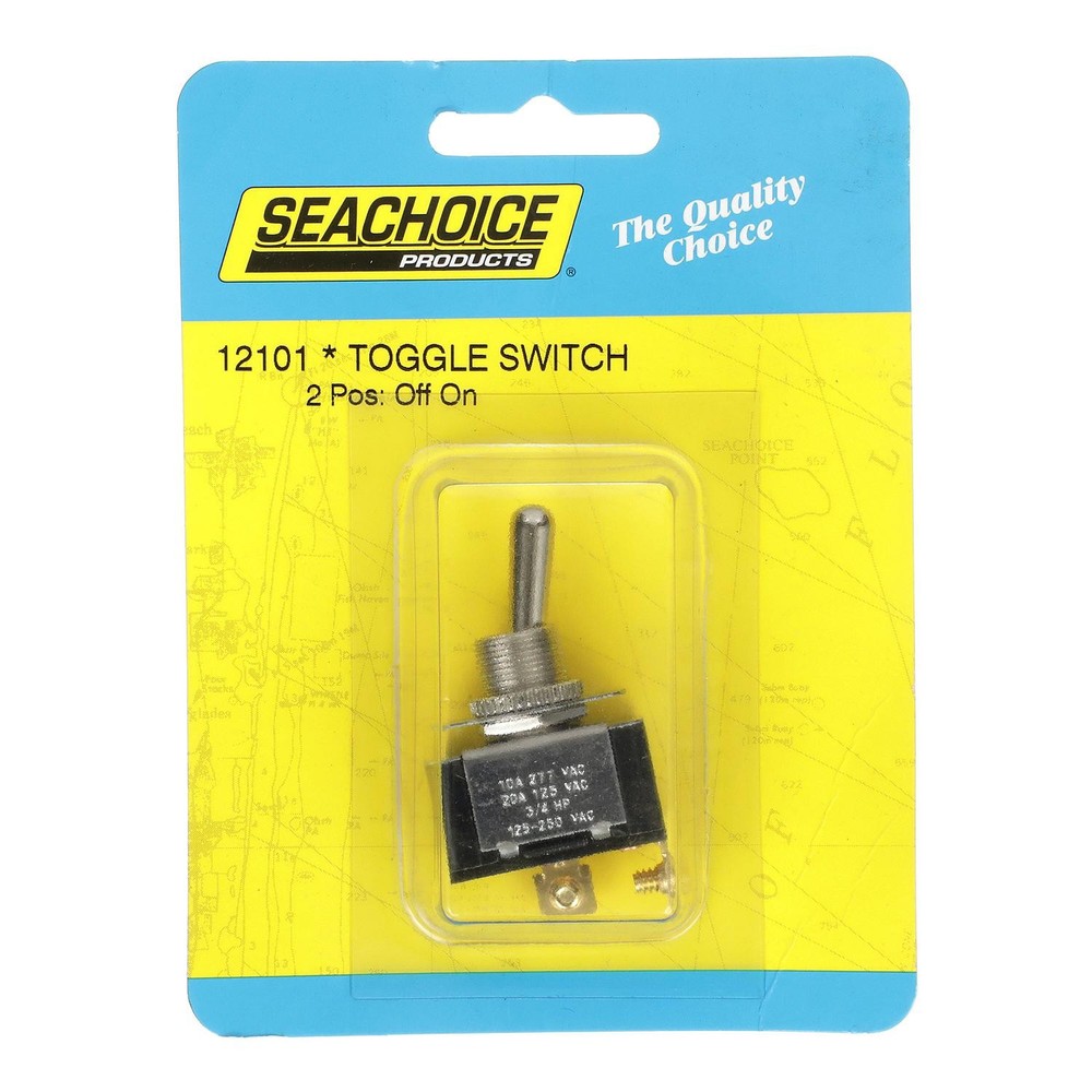Seachoice 12101 2-Position Boat Toggle Switch, Off/On
