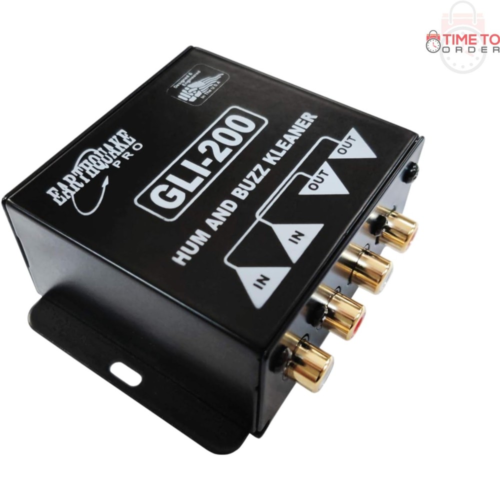 Ground Loop Isolator RCA In/Out Hum and Buzz Eliminator for Car Home Audio