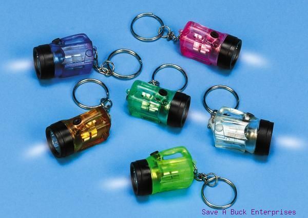144 FLASHLIGHT BULB - mini key chains - wholesale lot ~ ( 12 dozen )