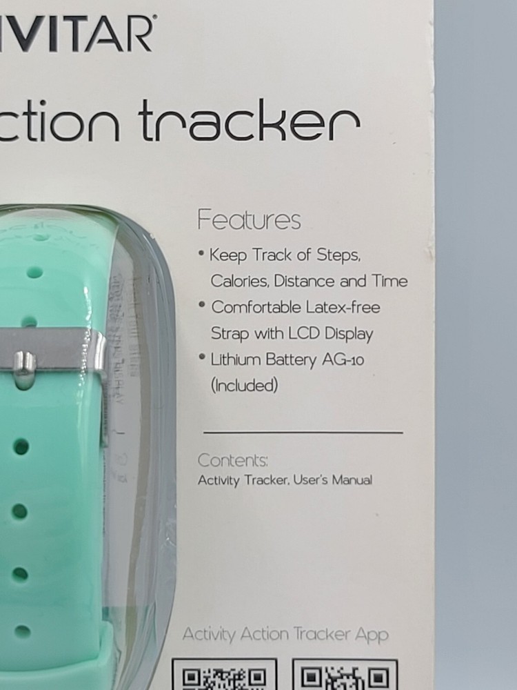 Vivitar Activity Action Tracker Tracks Calories Steps Distance Time LCD Display