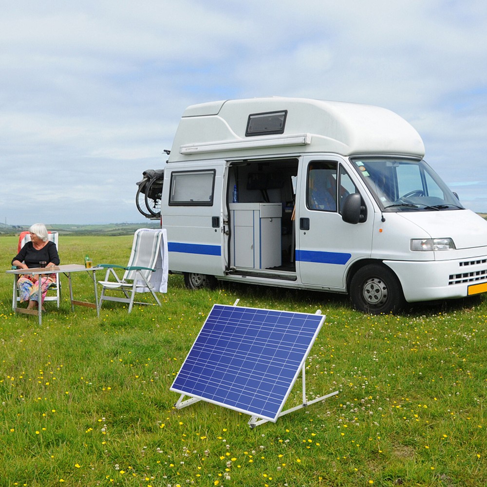 41”, 45” Solar Panel RV Tilt Mount Brackets Roof Flat Surface Adjustable Frame