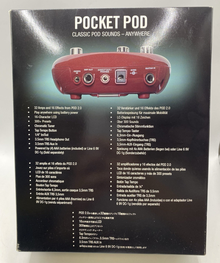 Guitar Multi Effects Processor Line 6 Pocket POD