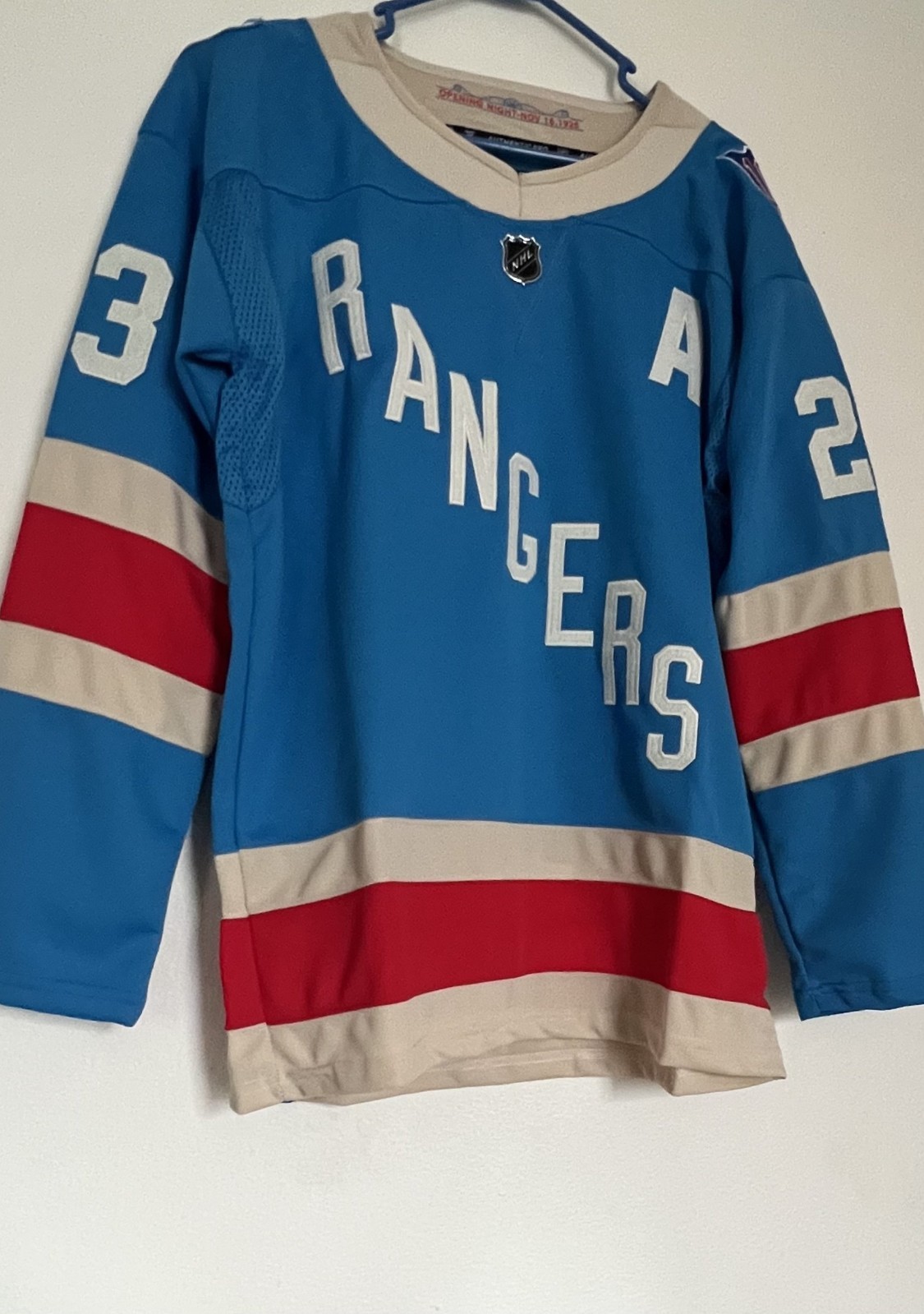 New York Rangers #23 Adam Fox Centennial 2025 Stitched Limited Jersey XL - 54