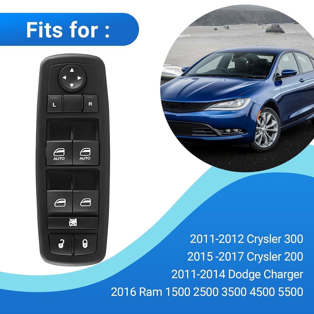 Front Driver Side Master Power Window Switch Fits for 2011-2020 Chrysler 300