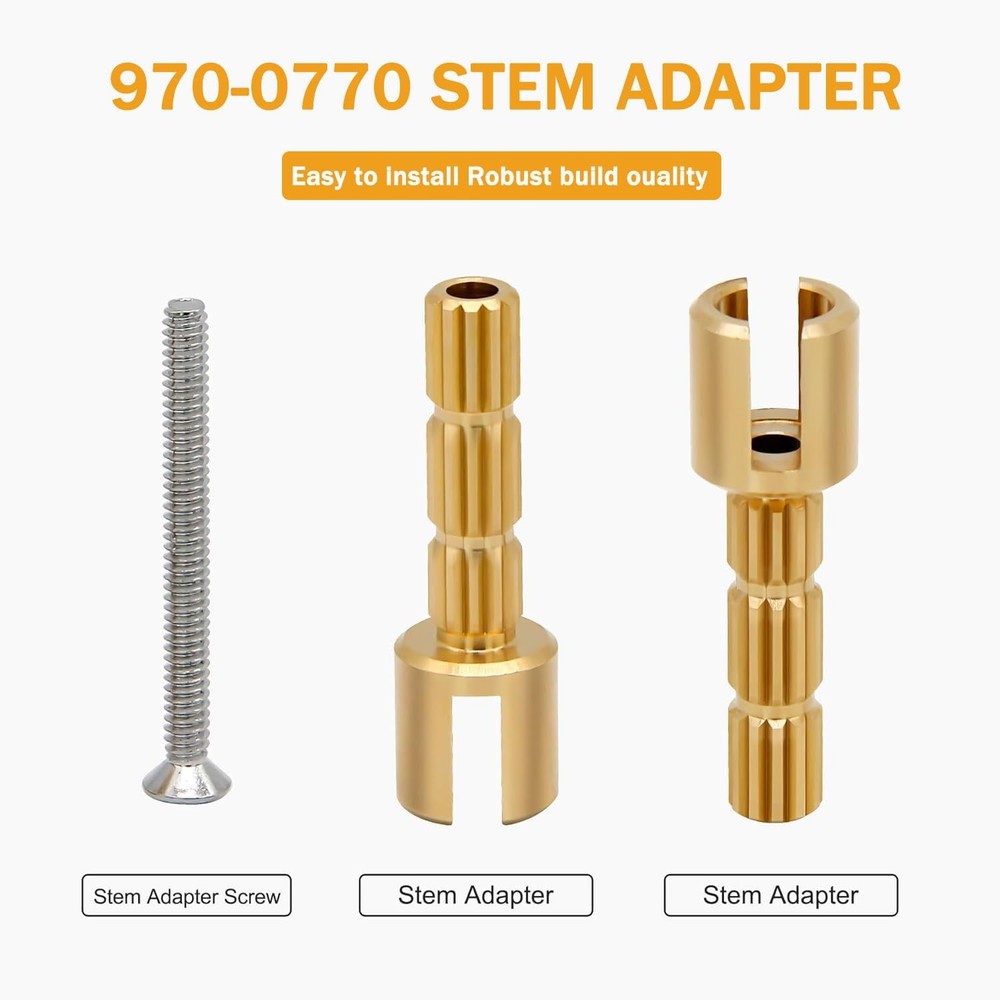 970-0770 Stem Adapter with Screw Replace for Plumbing Brass