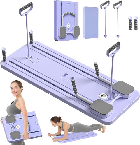 JANUA Pilates Board - Reformer Set, Multi-Purpose Foldable Purple