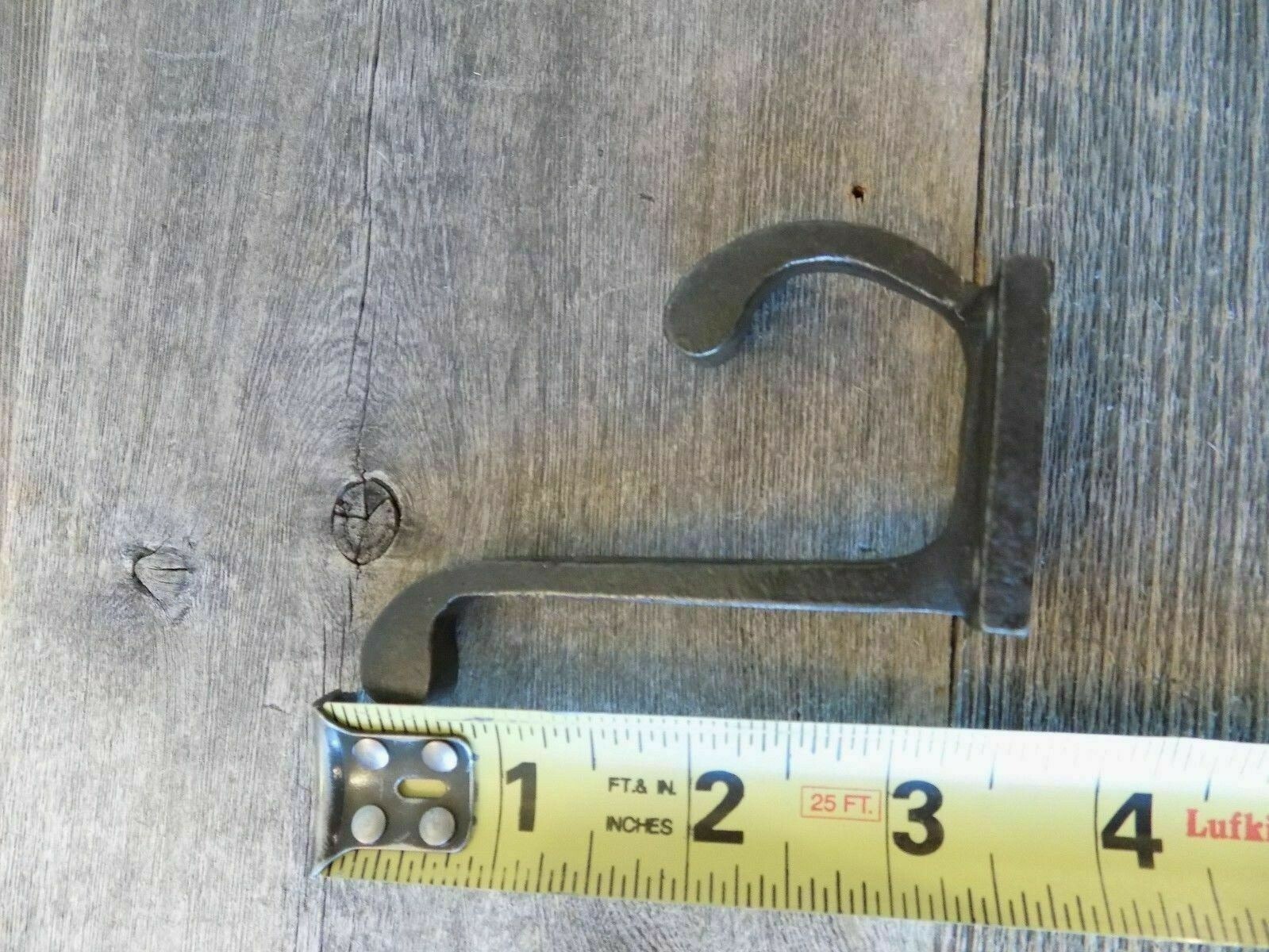 10 METAL HOOKS COAT HAT RACK HEAVY DUTY 3 1/2" IRON STORAGE POTS CLOSET LOT