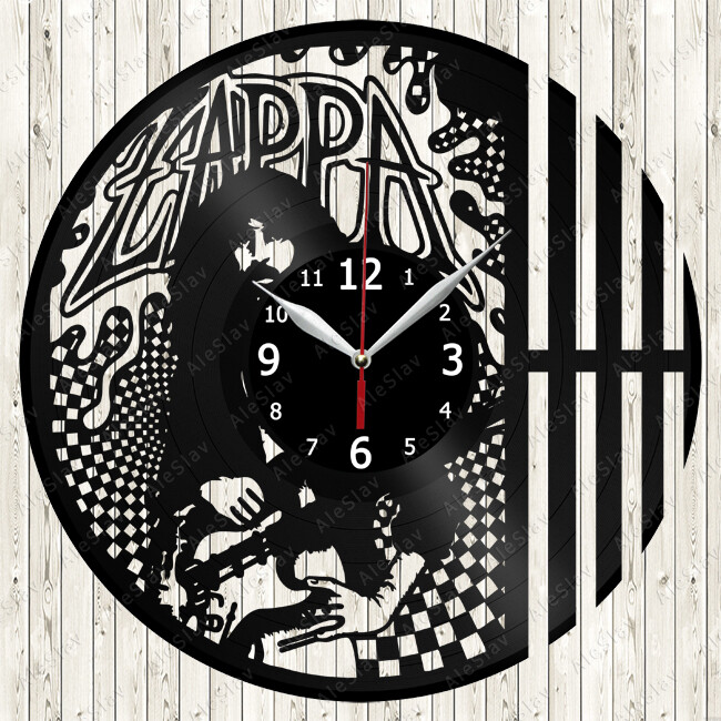 Zappa Vinyl Record Wall Clock Decor Handmade 2111