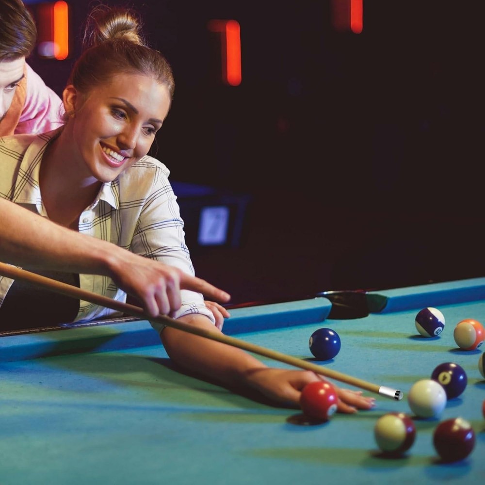 10 Sets Screw on Pool Cue Tips Replacement Billiard Cue Tips with White Pool...