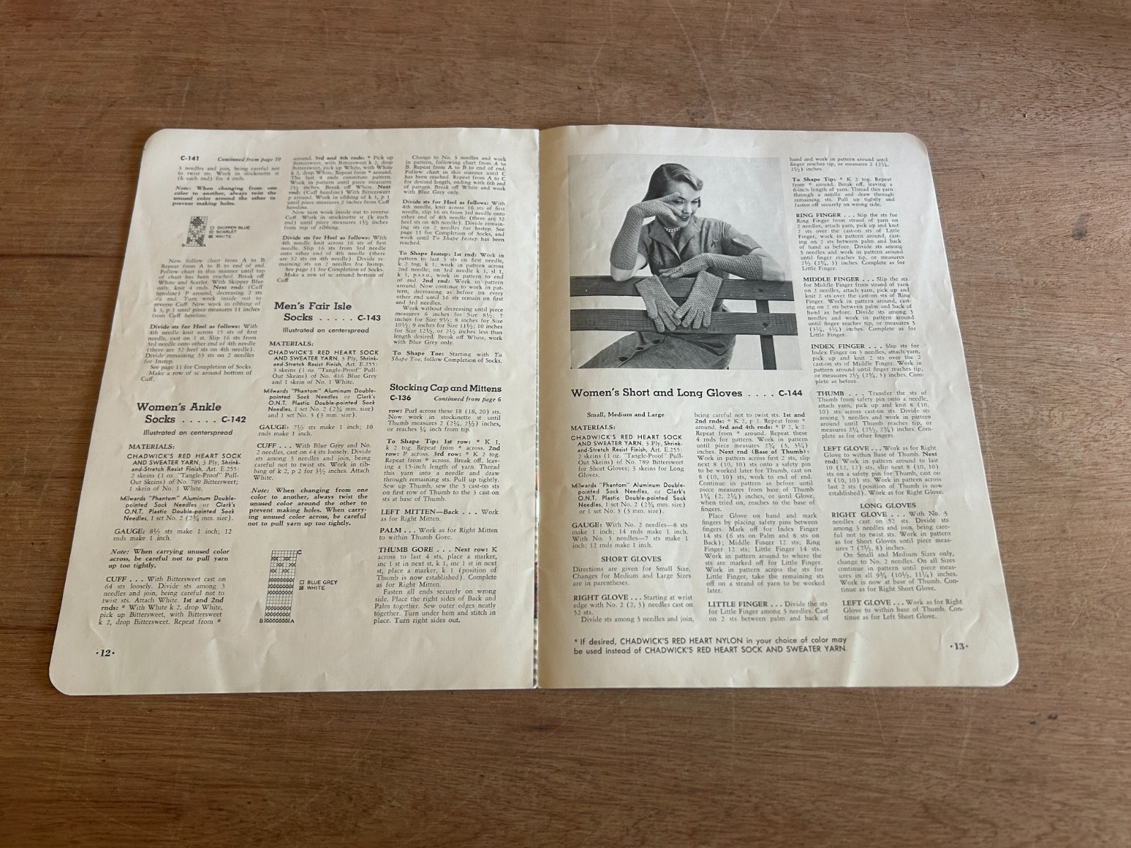 Chadwick's Red Heart Yarns Catalog Accessories Booklet 1952 No. 290 Vintage