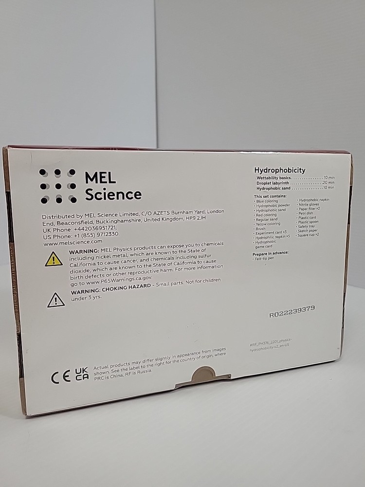 MEL Physics Hydrophobicity Kit, STEM