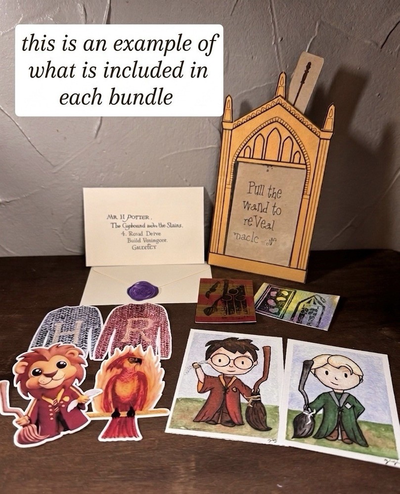 Magic Mystery Art Bundle - Original ACEO and More - Please Read The Description