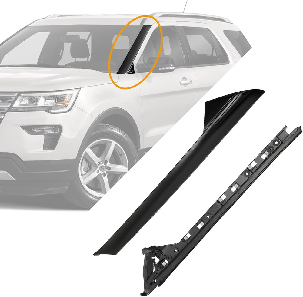 A Pillar Windshield Trim Molding Set 11-19 Ford Explorer Left Right Inner Outer