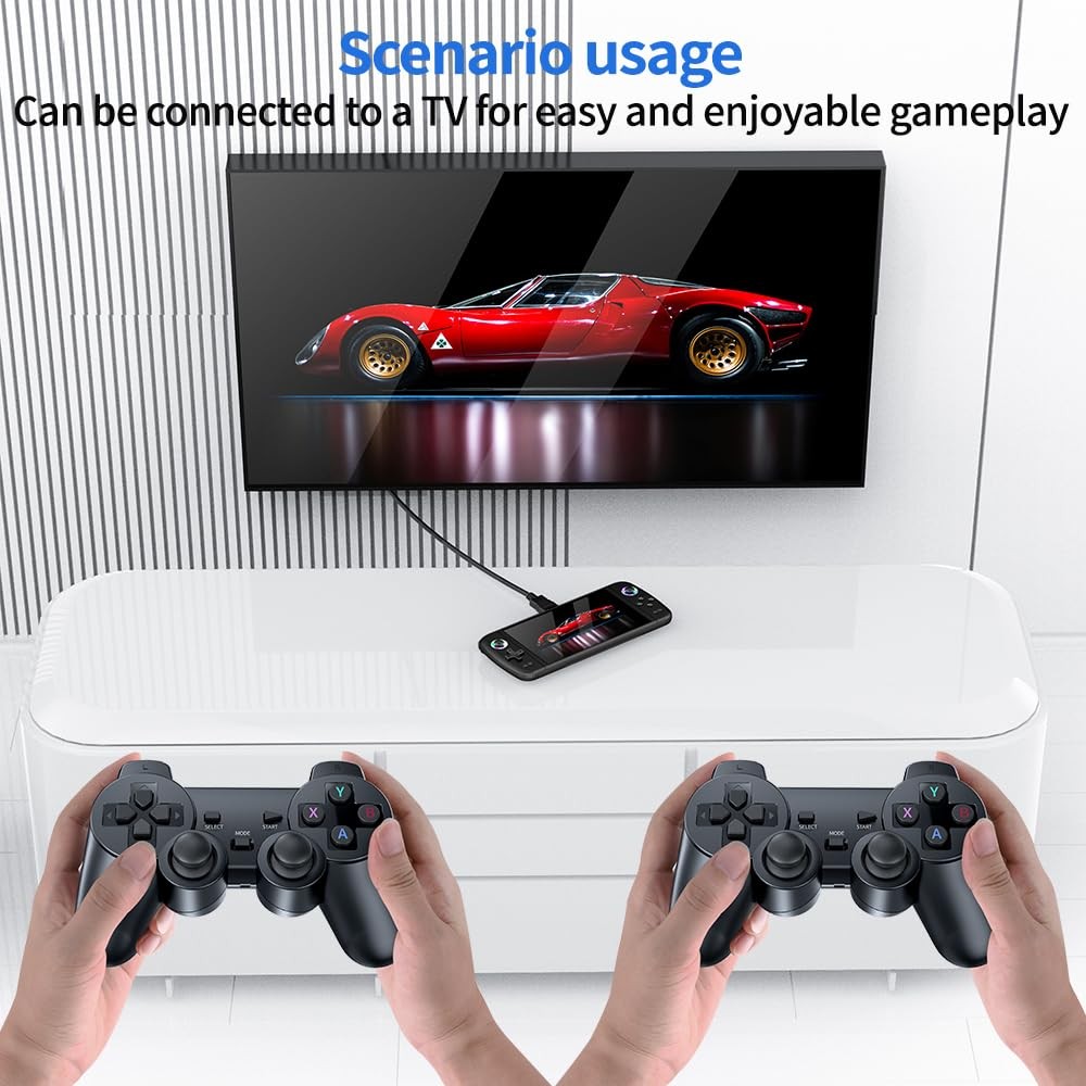 M27 Retro Handheld Game Console,7-inch IPS Screen Portable Android Gaming Han...