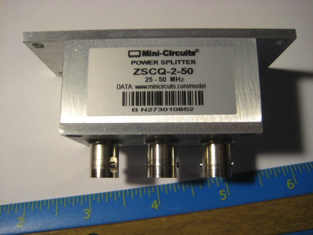 Mini-Circuits Power Splitter ZSCQ-2-50 25-50 MHz untested