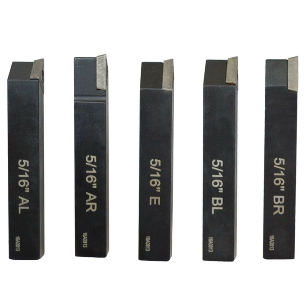 5/16" 5 Pc Indexable Carbide Insert Turning Tool Bit C6 Chipbreaker Lathe