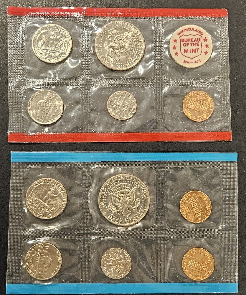1972 U.S. Mint uncirculated coin set in original envelope