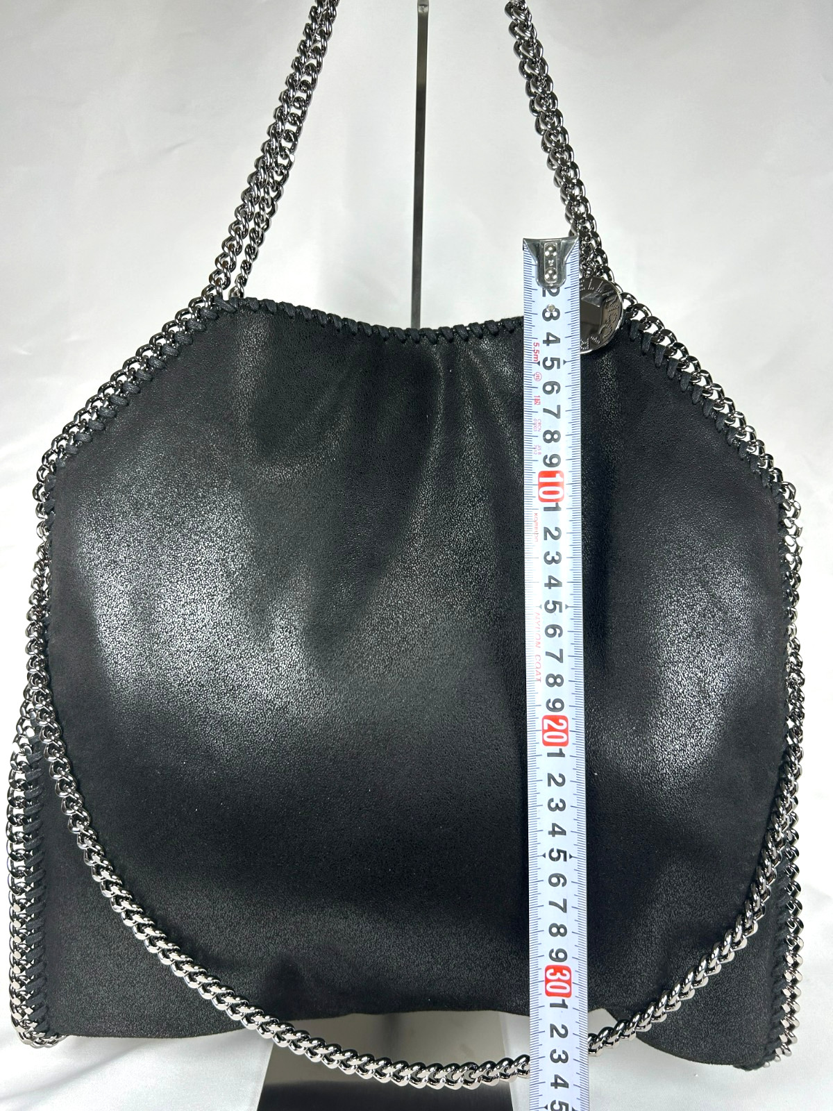 Stella McCartney Falabella Fold-Over Tote Shoulder Bag Black beautiful UK 122610