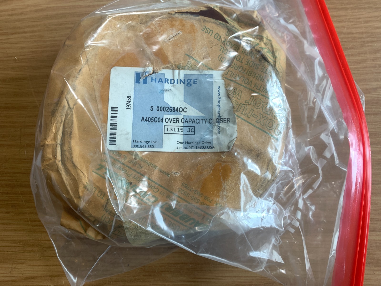 Hardinge A4 5C 4" Over Capacity Extra Depth Closer New Old Stock with Hardware