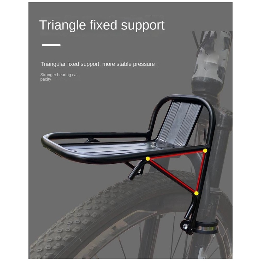 Front Rack Basket Bracket Mountain Bike Front Rack Alloy Front Fork Rack 4366