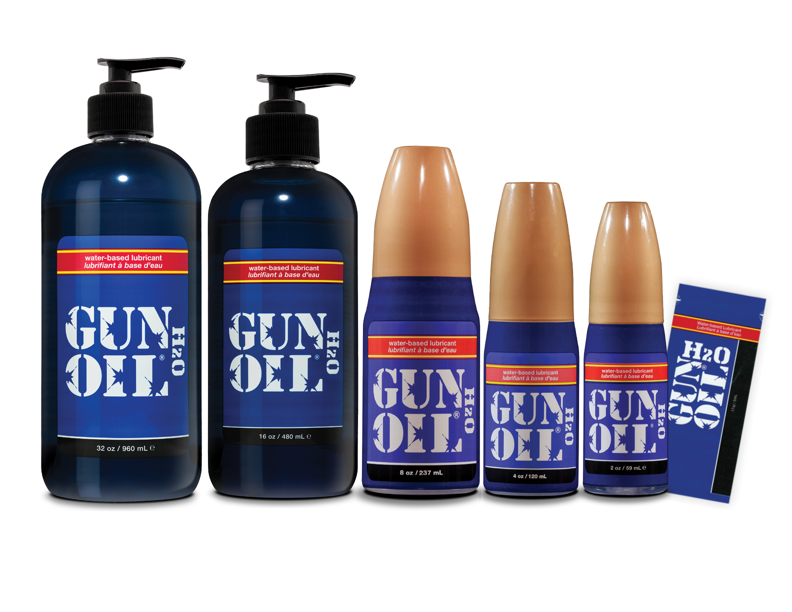 Authentic GUN OIL H2O Premium Water-Based Personal Lubricant Glide Sex Lube ®
