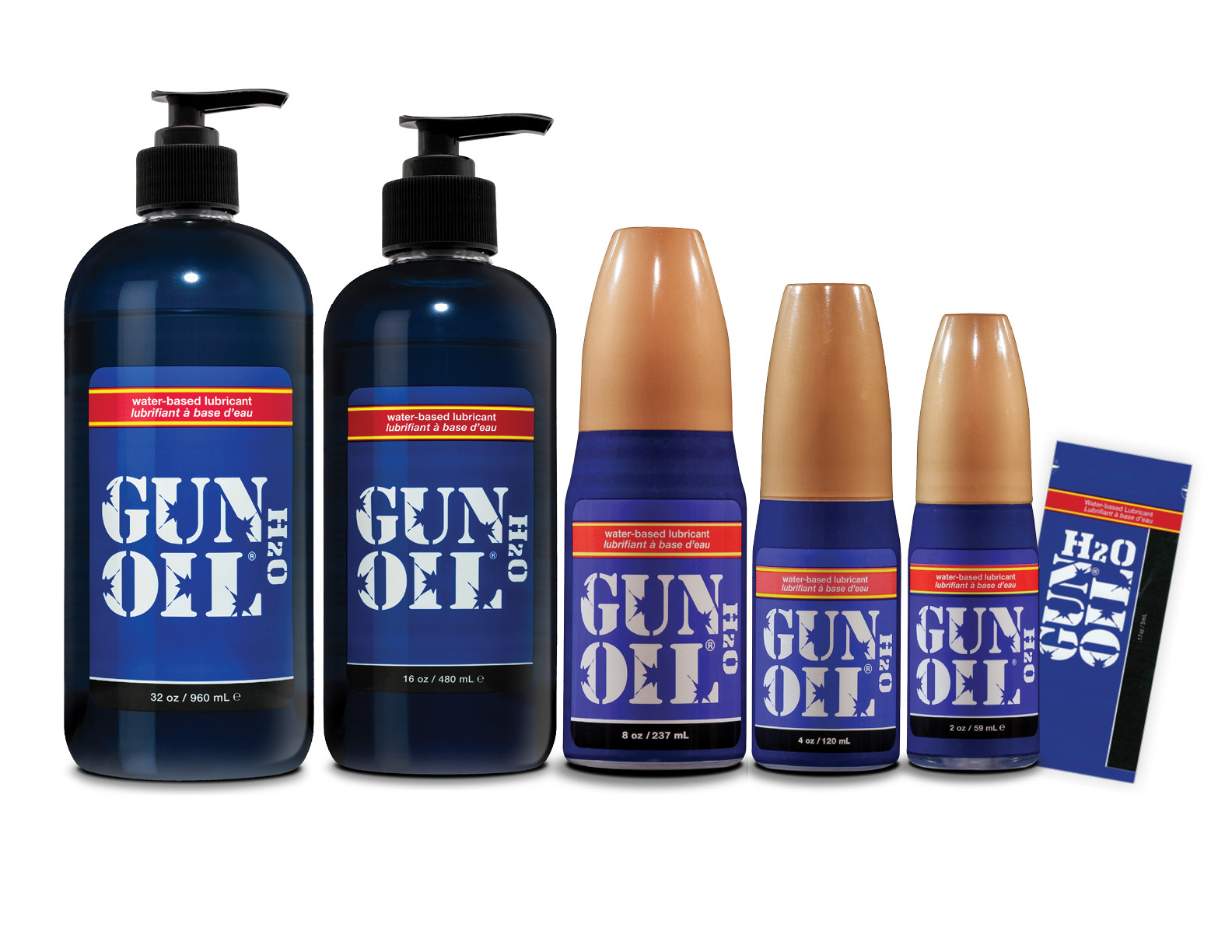 GUN OIL H2O Premium Water Based Personal Lubricant Long Lasting Slick Sex Lube