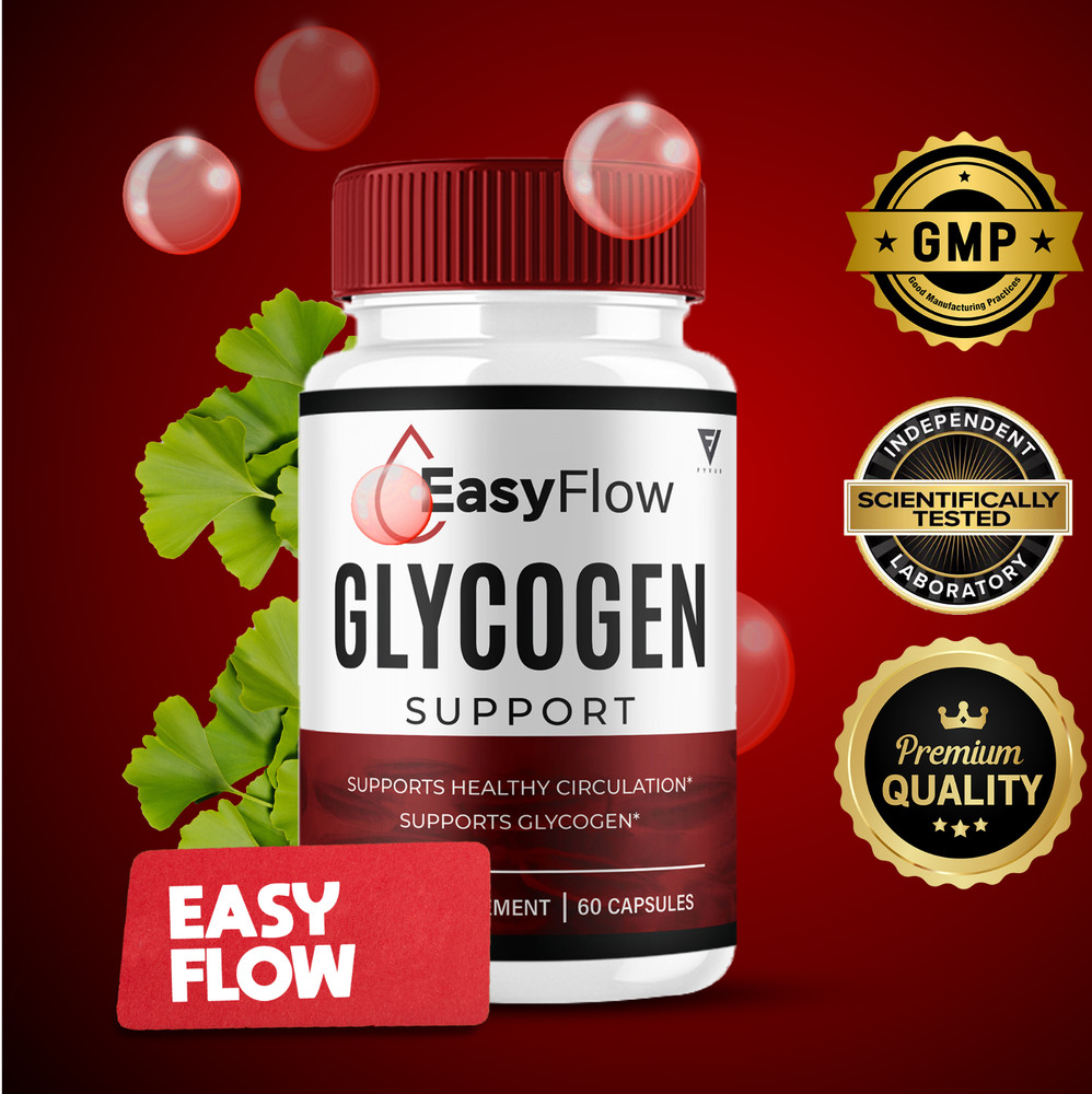 (5 Pack) Easy Flow Glycogen Support Capsules, Easy Flow Pills (300 Capsules)