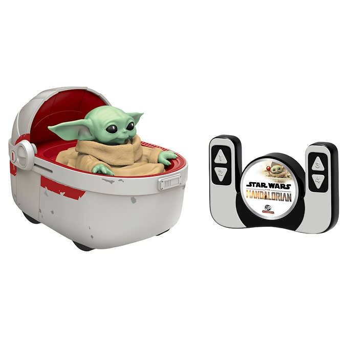STAR WARS THE MANDALORIAN GROGU 9" REMOTE CONTROL HOVER PRAM *DISTRESSED PKG
