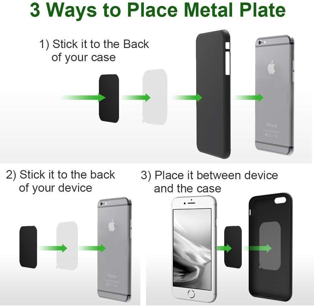 Metal Plates Adhesive Sticker Replace For Magnetic Car Mount Phone Holder LOT